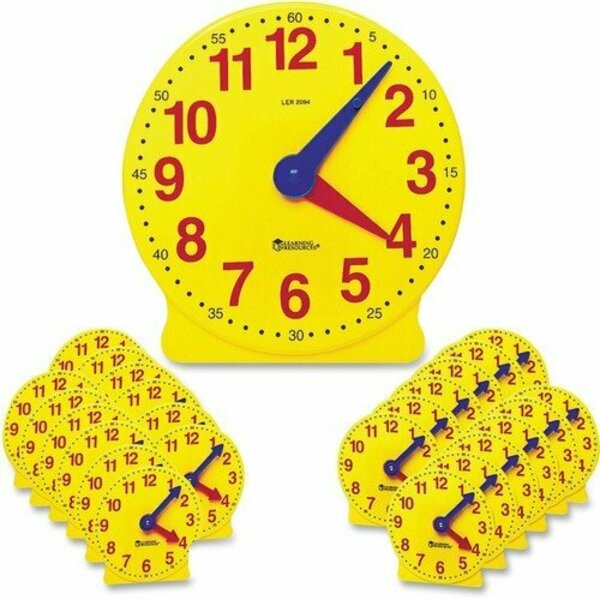 Learning Resources CLOCK, CLASSROOM KIT, 25PC LRNLER2102